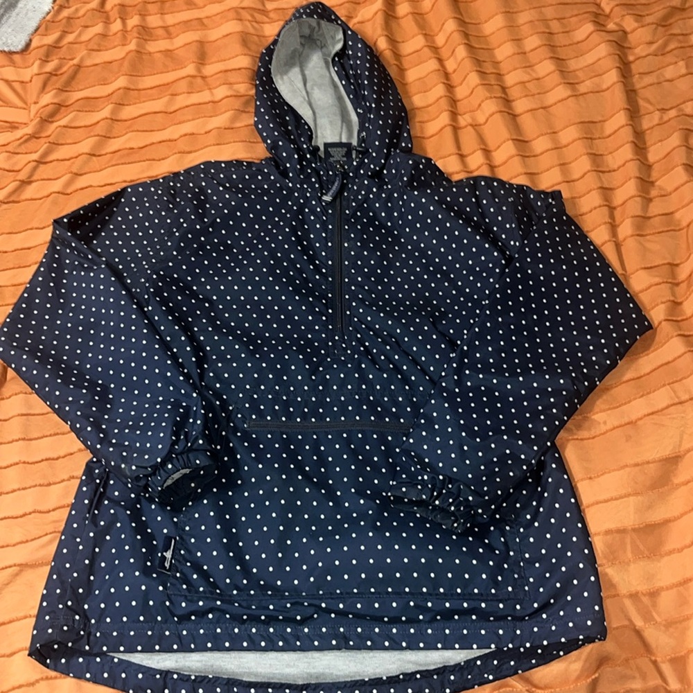 Charles River half zip rain jacket